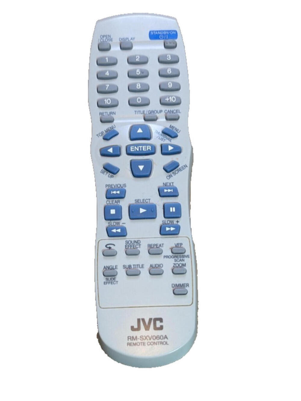 JVC RM-SXV058A Remote Control Wireless Infrared for XV-N210B/XV-N310B DVD Player